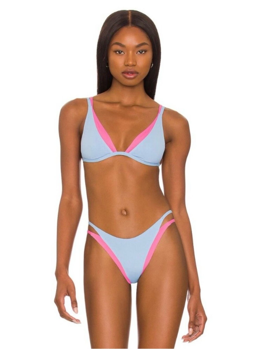 NWT L*Space Billie Bottom Bitsy Blue & Pink